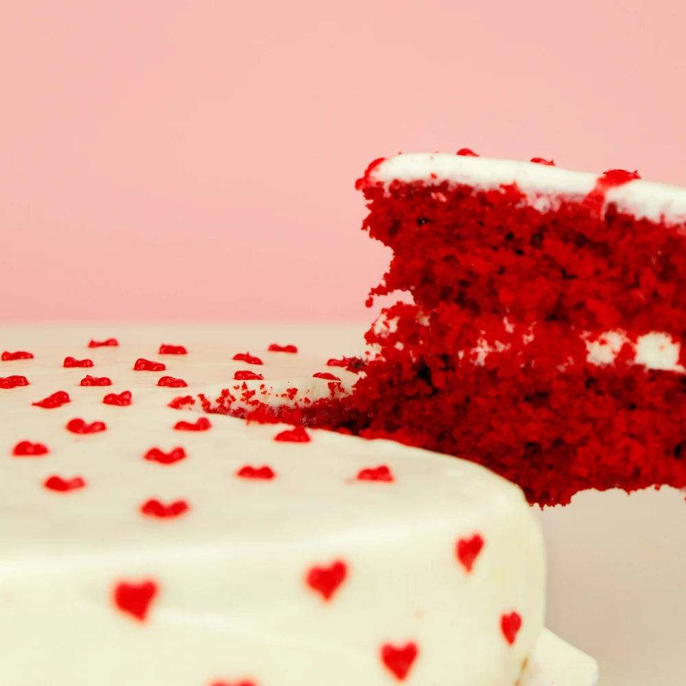 Vista de Pastel de red velvet