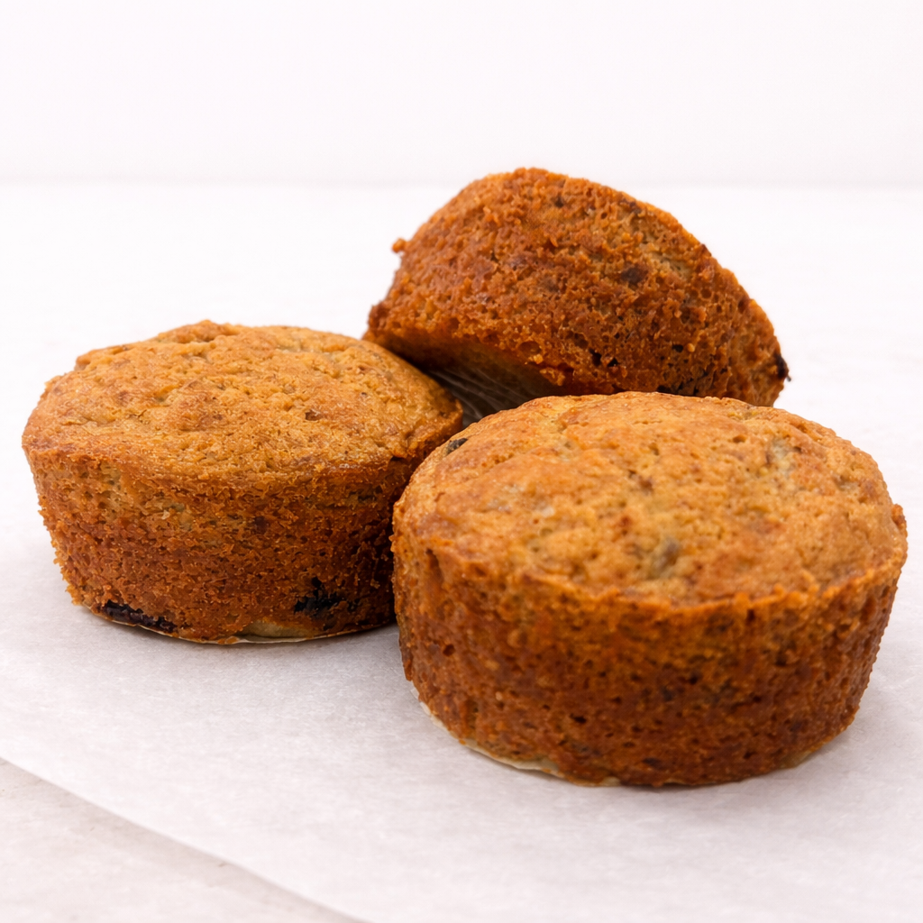 Muffin de plátano con chocolate